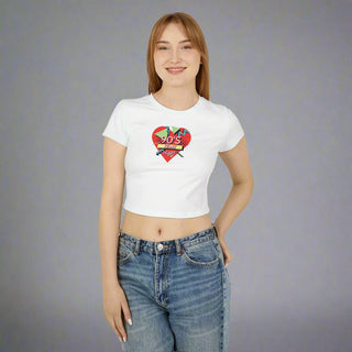 90's Kids at Heart – 100% Cotton Retro-Inspired Crop Top